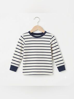 3/$20 Carter’s Long Sleeve Tee Navy White Stripes 2T